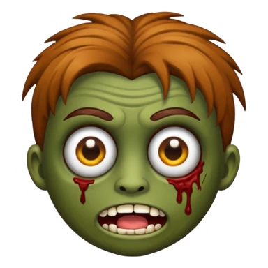 Faça um emoji de zumbi que se pareça comigo. sticker