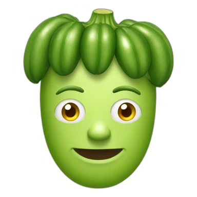zucchini man sticker