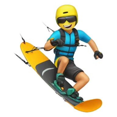 kitesurf ski sticker