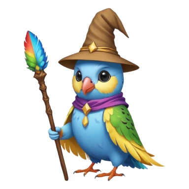 Budgie wizard sticker