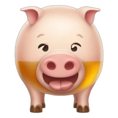 Pork With beer sticker