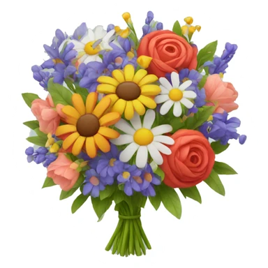 A colorful flowerbouquet sticker