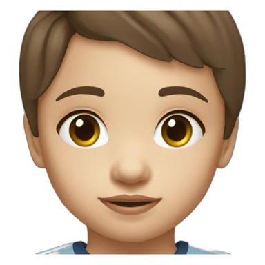 2 year old girl with short brown hair and eyes wearing Manchester City football shirt sticker