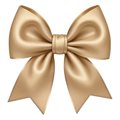 Beige bow sticker