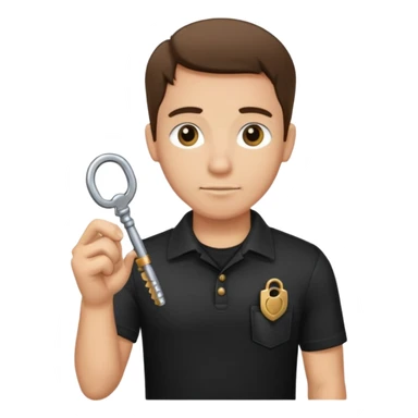 black locksmith sticker