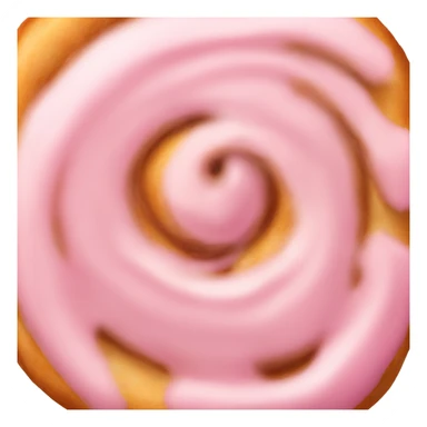 light pink cinnamon roll sticker