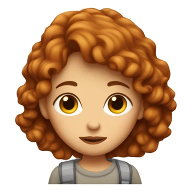 Brown hair girl kissing ginger guy sticker