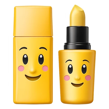 yellow makeup concealer packaging sticker