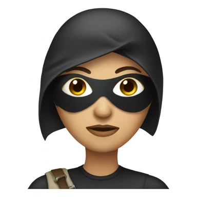 woman thief with eye patch sticker