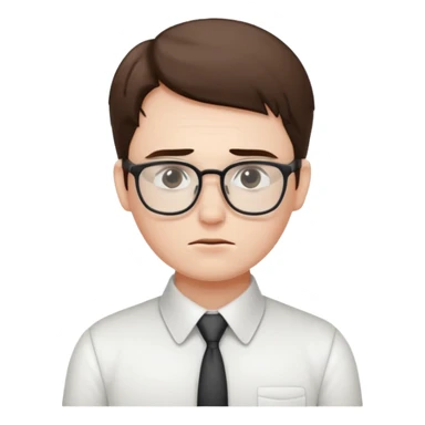 bored office worker sticker