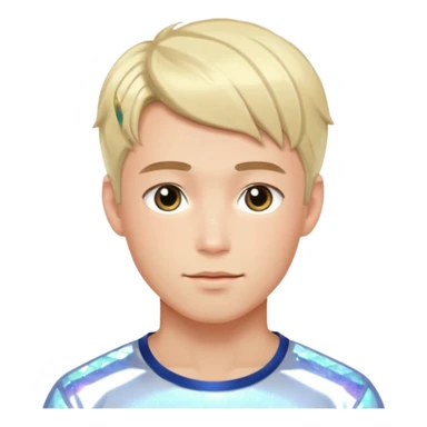 Norwegian handsome romantic shoujo anime man beautiful sparkly shiny aesthetic  sticker