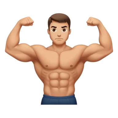 Flexing muscle  sticker