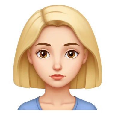 woman with thoughtful, thinking expression sticker