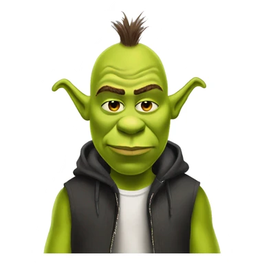 shrek wearing rick owens fit sticker
