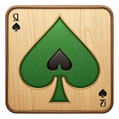 Spades card table sticker