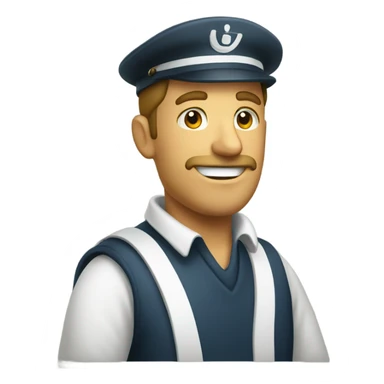 Seaman leaving port sticker
