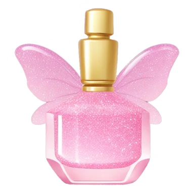 Fairy light pink perfume glitter sticker