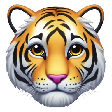 Lisa frank tiger sticker