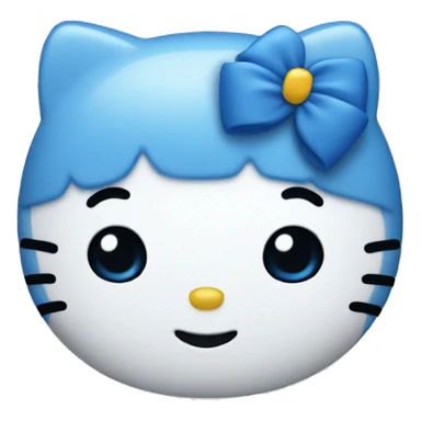 Blue hello kitty sticker