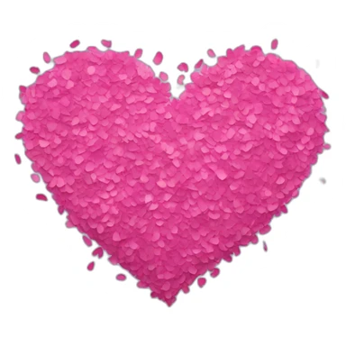 Confetti en forme de coeur sticker