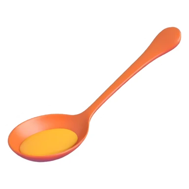 a 3D Microsoft Fluent emoji of a spoon sticker