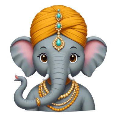 un éléphant indien du maharadja sticker