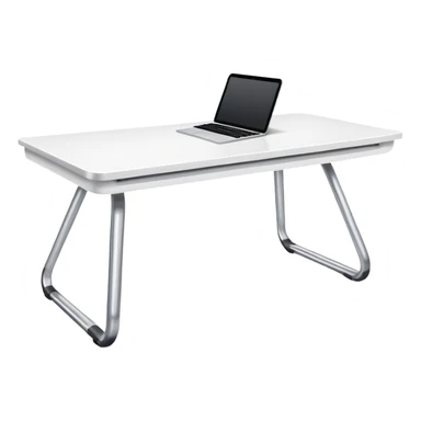 Long White empty desk table  sticker
