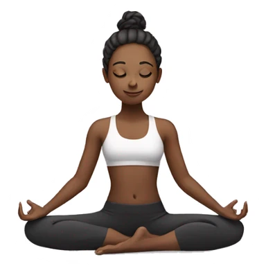 Girl yoga  sticker