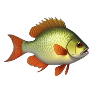 Poisson gobé sticker