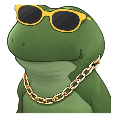 gold based swag rizz sticker