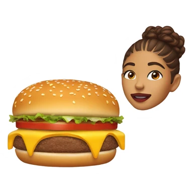 Zendaya eat burger  sticker