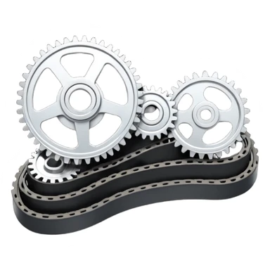 car timing belt with gears sticker