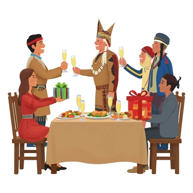 champagne potlatch sticker