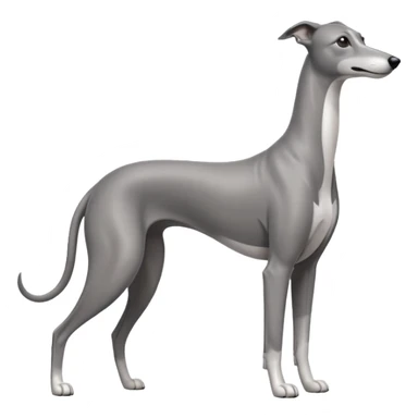 stilized greyhound looking to the right sticker