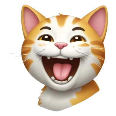 tom cat laughing sticker