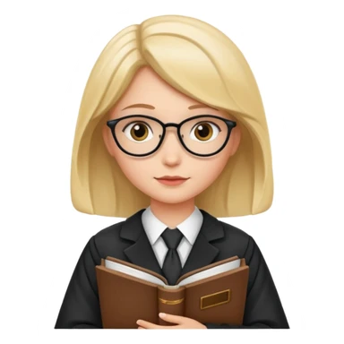 Cat lawyer girl  sticker