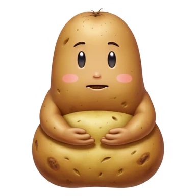 meditater potato creature sticker