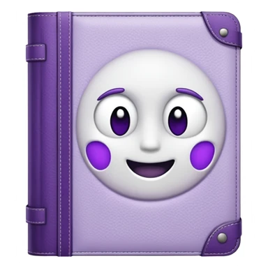 journal white and purple sticker