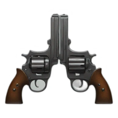 double pistols sticker