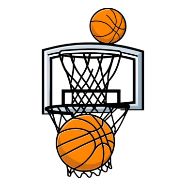 basket ball sticker