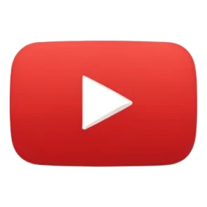 Tiny YouTube logo, simple and cute sticker