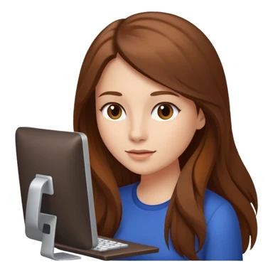 WOMEN COMPUTER sticker