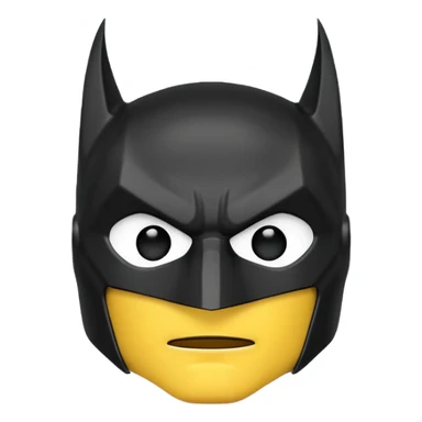 Make a batman emoji. sticker