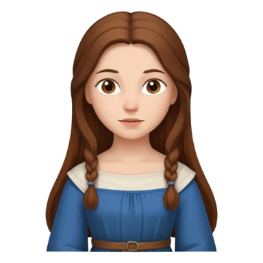 medieval woman  sticker