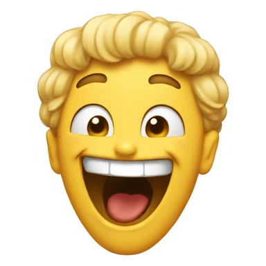 A big heart laughing sticker