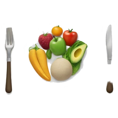 plate of healthy food  sticker
