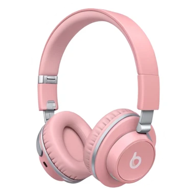 Casque bluetooth rose pastel sticker