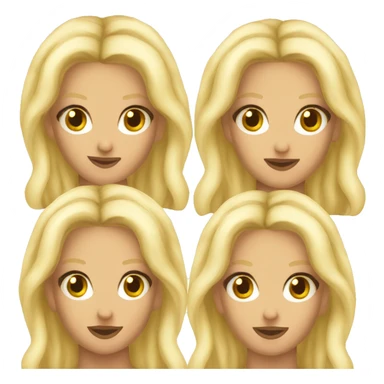Britney Spears 2016 Emoji, blonde hair  sticker