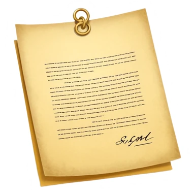 Premium contract golden paper signed sealed sticker