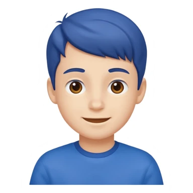 blue Boy happy sticker